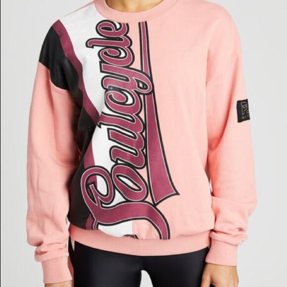 Soul Cycle P.E. Nation Peach Crewneck Sweatshirt Size XS - Picture 1 of 9